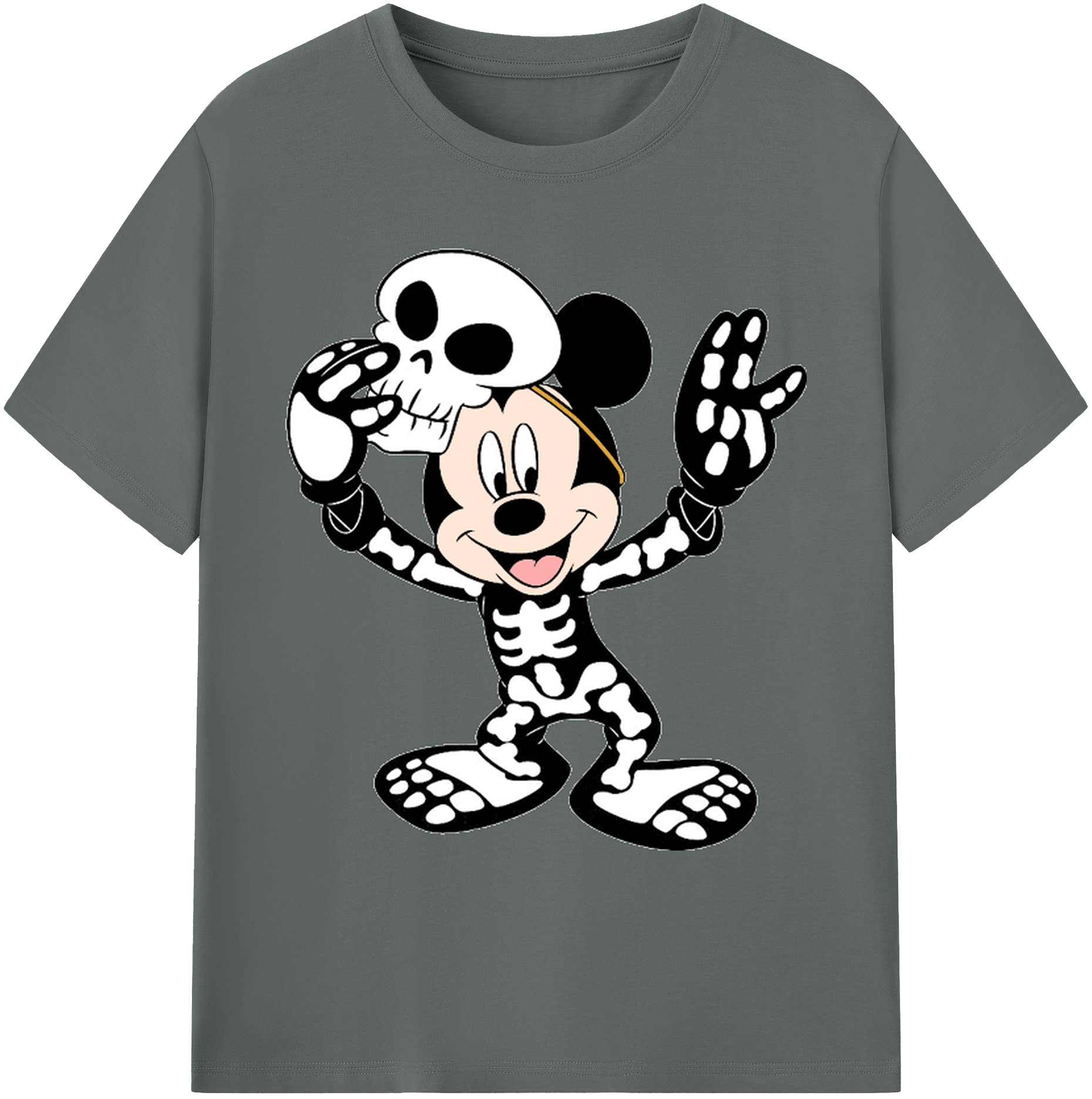 ミッキーマウス Mickey Mouse 綿100％ メンズ半袖Tシャツ｜肌触りやわらか＆通気性